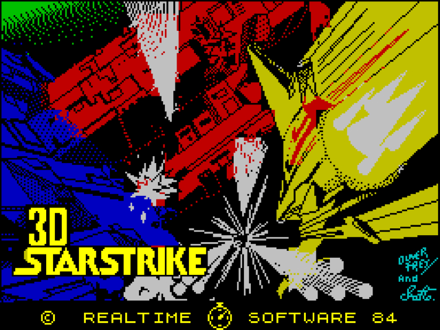 3D Starstrike title screen for ZX Spectrum